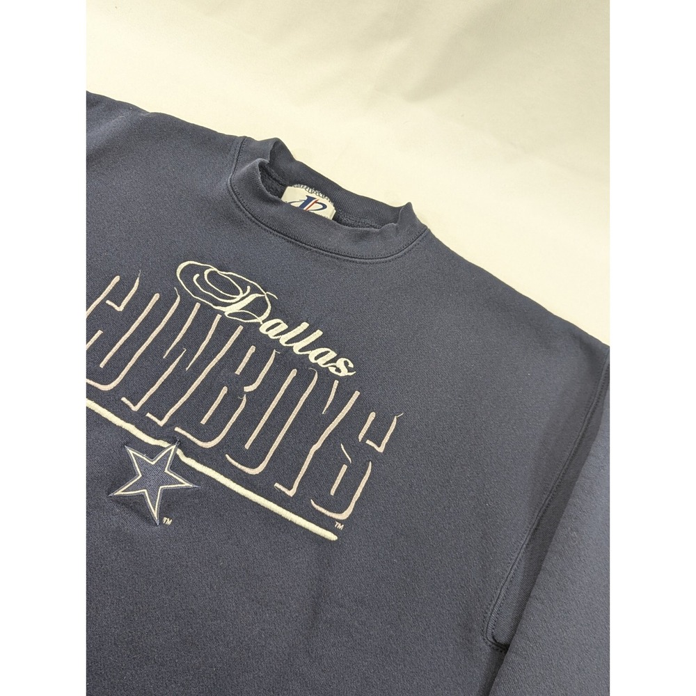 Vintage 90s Dallas Cowboys NFL Embroidered LogoAthletic Crewneck Sweatshirt Sz L